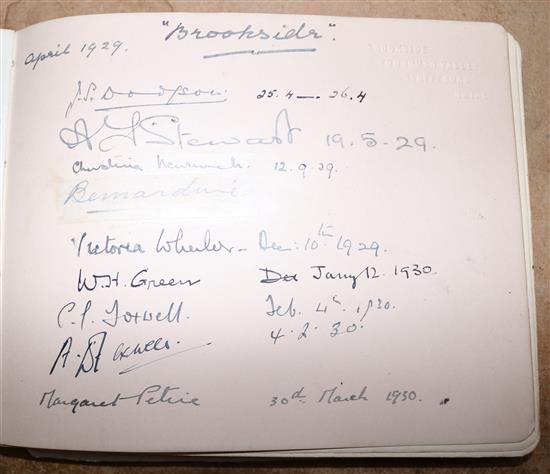 Album of autographs including King Leopold of Belgium